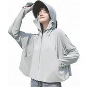 ラッシュガード レディース パーカー uvカット 長袖 UPF50+ 【遮光遮熱つば付き・手の甲まで日焼け防止】