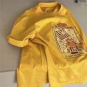 2026夏服※半袖 Tシャツ ポップコーンデザイン 半袖Tシャツ