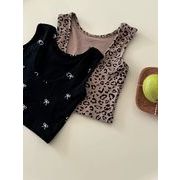 2026夏新作　子供服　キッズ　女の子　トップス　タンクトップ　2色　100~150cm　DC