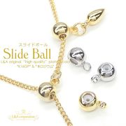 日本製NEW★5個価格＆大袋あり★スライドビーズ4mm★カン付き＆カンなし