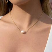 淡水パール ネックレス サージカルステンレス ジュエリー レディース  ネックレス  18K★超新作2025