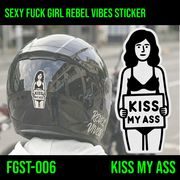 SEXY FUCK GIRL REBEL VIBES STICKER　セクシーガール　ステッカー　アメリカン雑貨