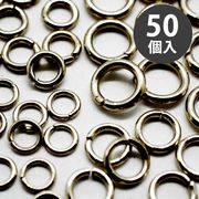 ステンレス 丸カン ガンメタ【サイズ8種類】【50個】 マルカン ハンドメイド