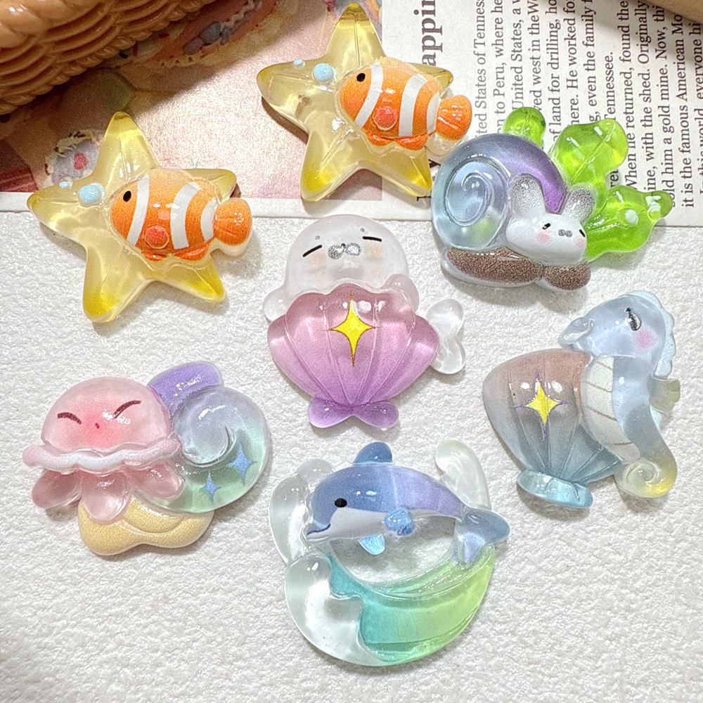 デコパーツ 貼り付けパーツ 樹脂 海（アオキ商店）