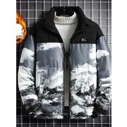 メンズダウンアウター綿服　コート 秋冬防寒服カップル ファージャケットペアコート厚手