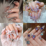 ネイルシール 貼るだけ ネイルチップ ロング ネイルアート ネイルラップ セルフネイル デザインチップ
