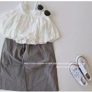 2026新作 　キッズ服　TQ　ガーター　ワイドパンツ　わけて販売★90－150CM