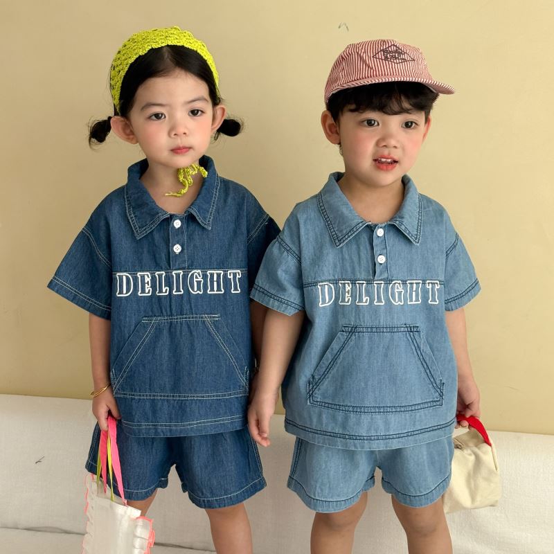 「2026」子供服★デニム★セットアップ★韓国風子供服★2色80cm～150cm