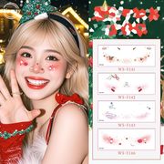 クリスマス メイク フェイスシール  雑誌撮影 顔飾り 一時的 タトゥーシール