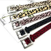 パンクスタイル  ゴシック風 ファッションベルト ヒョウ柄