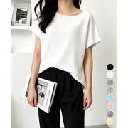 【日本倉庫即納】 サマーニットトップス ワンショルダー夏服