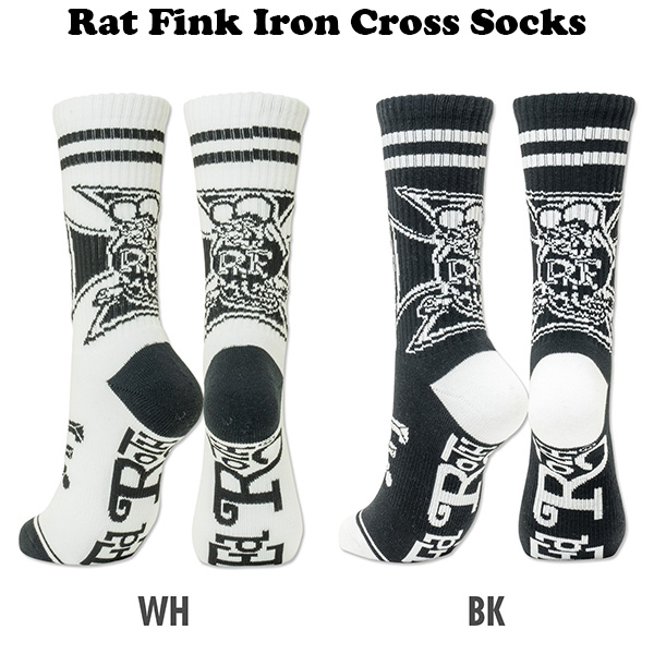 Rat Fink ラットフィンク アイアン クロス ソックス | 卸売・ 問屋