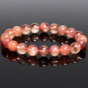 チベット産 高品質 約9.8mm カラーチェンジ アンデシン ブレスレット フェルドスパー Andesine Feldspar