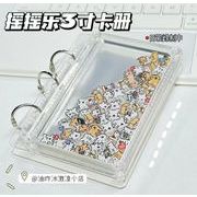 クリアのアクリル手帳 フォトフレームカードアルバム 手作り DIY 3 インチ収納 シール収納