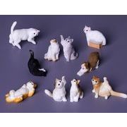 雑貨 デスク飾り物 インテリア 猫　樹脂