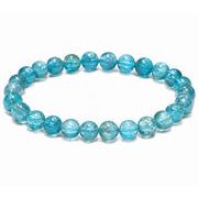約6mm 高品質 ブルーアパタイト《Apatite／燐灰石》爽やかアクアブルー 天然石ブレスレット