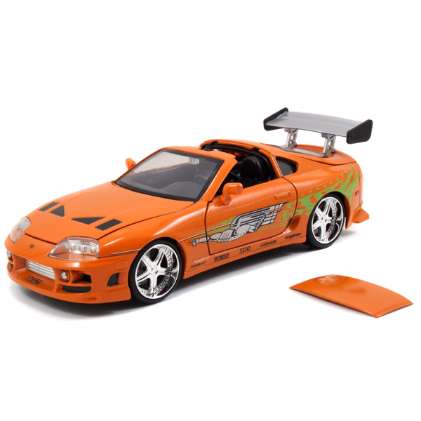 JADATOYS 1:24ワイルドスピードダイキャストカー BRIAN'S TOYOTA SUPRA