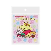 【文房具】ポムポムプリン アクリルクリップ ピンク