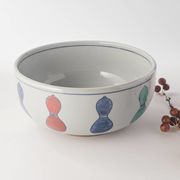 【特価品】ひょうたん18cm浅丸丼[B品][美濃焼]