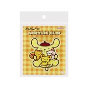 【文房具】ポムポムプリン アクリルクリップ オレンジ