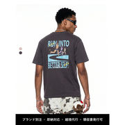 2026 夏 新作 メンズ ランニングプリント半袖Tシャツ