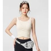 トップス レディース ヨガウェア スポーツウェア ヨガ服 トレーニング  ベスト レイヤード