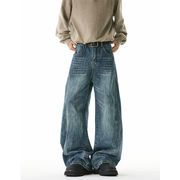 メンズファッション Baggy デニム パンツ 男女兼用 カジュアル ボトムス 春夏秋 2026新作★