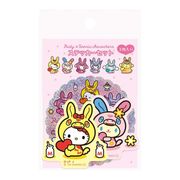 【ステッカー】RODY×サンリオキャラクターズ ステッカーセット 3枚入り ハローキティ＆ウサハナ