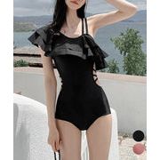 バックリボンワンショルモノキニパレオ付き