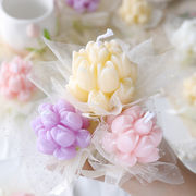 チューリップ ブーケ キャンドル チュール 飾り 手作り アロマキャンドル 誕生日 結婚式 お土産