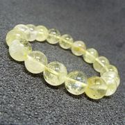 ブラジル産 天然石 レモンクォーツ 硫黄水晶 ブレスレット 約12mm 《SION 天然石 パワーストーン》