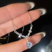 モアサナイト 1ct ネックレス アクセサリー レディース シルバー925 ジュエリー キラキラ ギフト