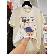 カートゥーンプリント 半袖Tシャツ