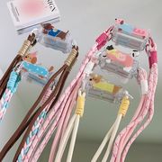 スマホ背面ホルダー いぬ リボン付き ショルダーストラップ用 用