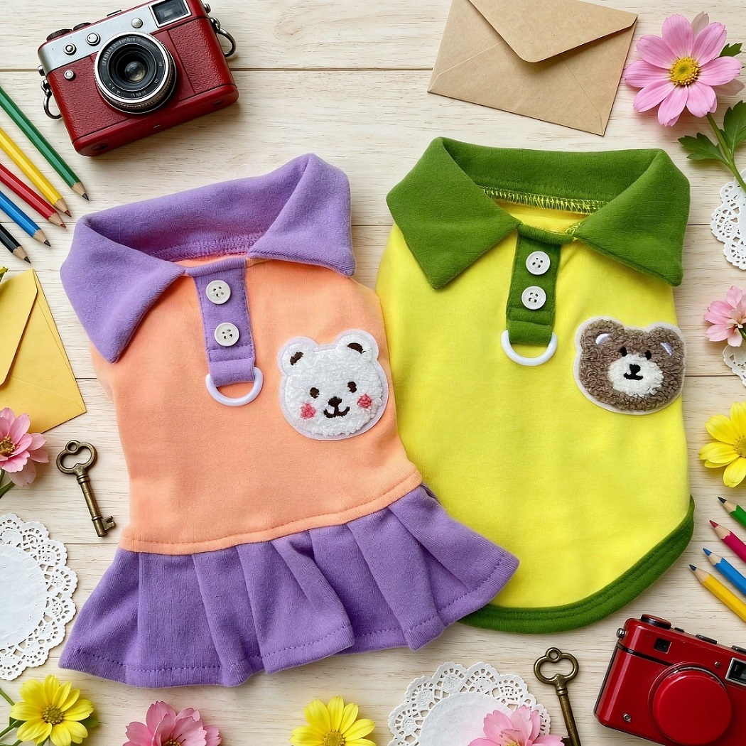 2026新品 秋冬 ペット服 柔らかい 超可愛い 犬服 ペット用品 ペット雑貨 小型犬 リード対応
