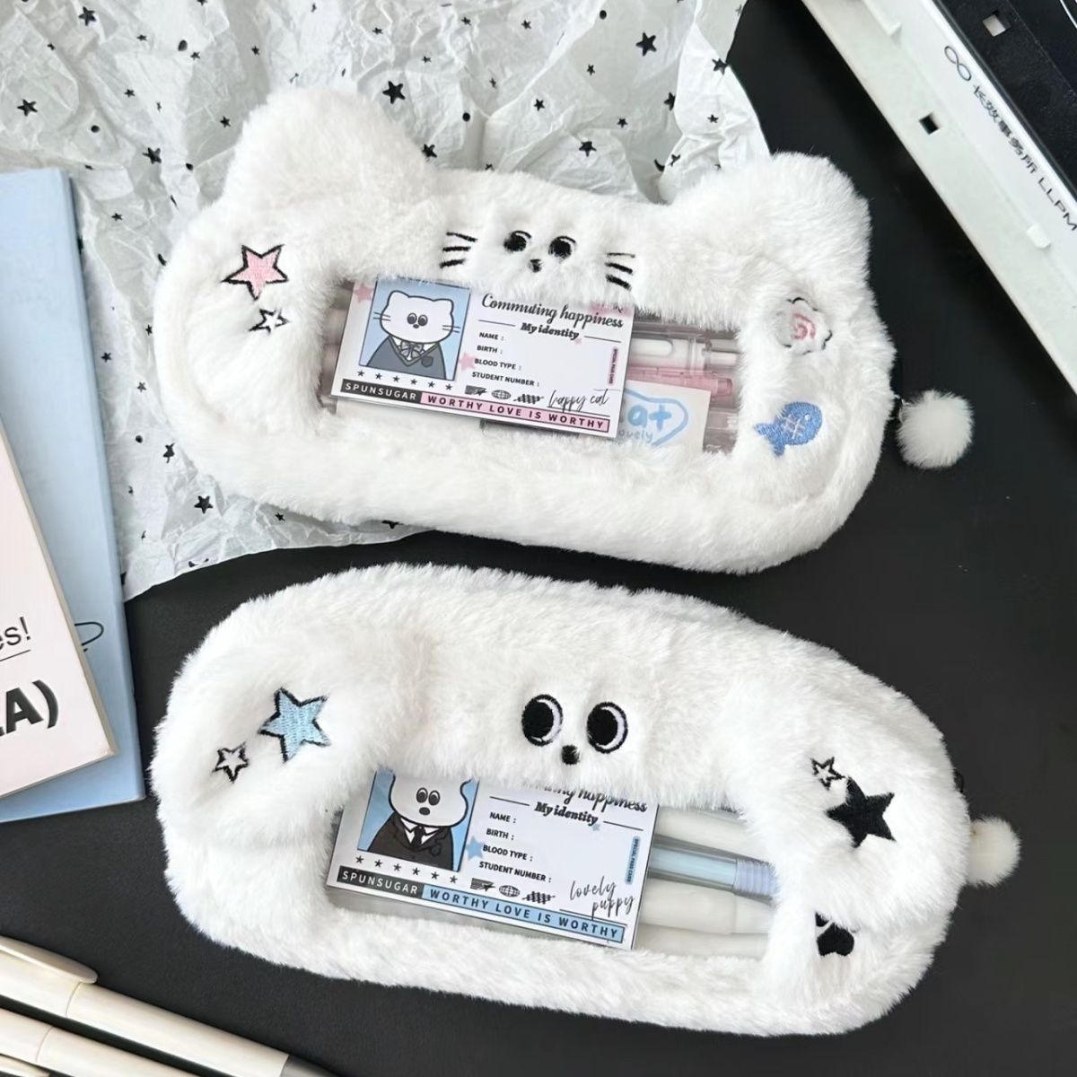 2026新品 筆箱 ペンケース 新入学 デザイン文具 可愛いデザイン 猫 ぬいぐるみ キャラクター