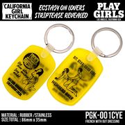 CALIFORNIA GIRL KEYCHAIN　ラバーキーホルダー　アメリカン雑貨　セクシー　キーホルダー