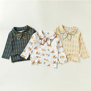 2026秋新作　キッズ服　女の子　リボン　長袖　Tシャツ　カジュアル　トップス　子供服　可愛い　おしゃれ